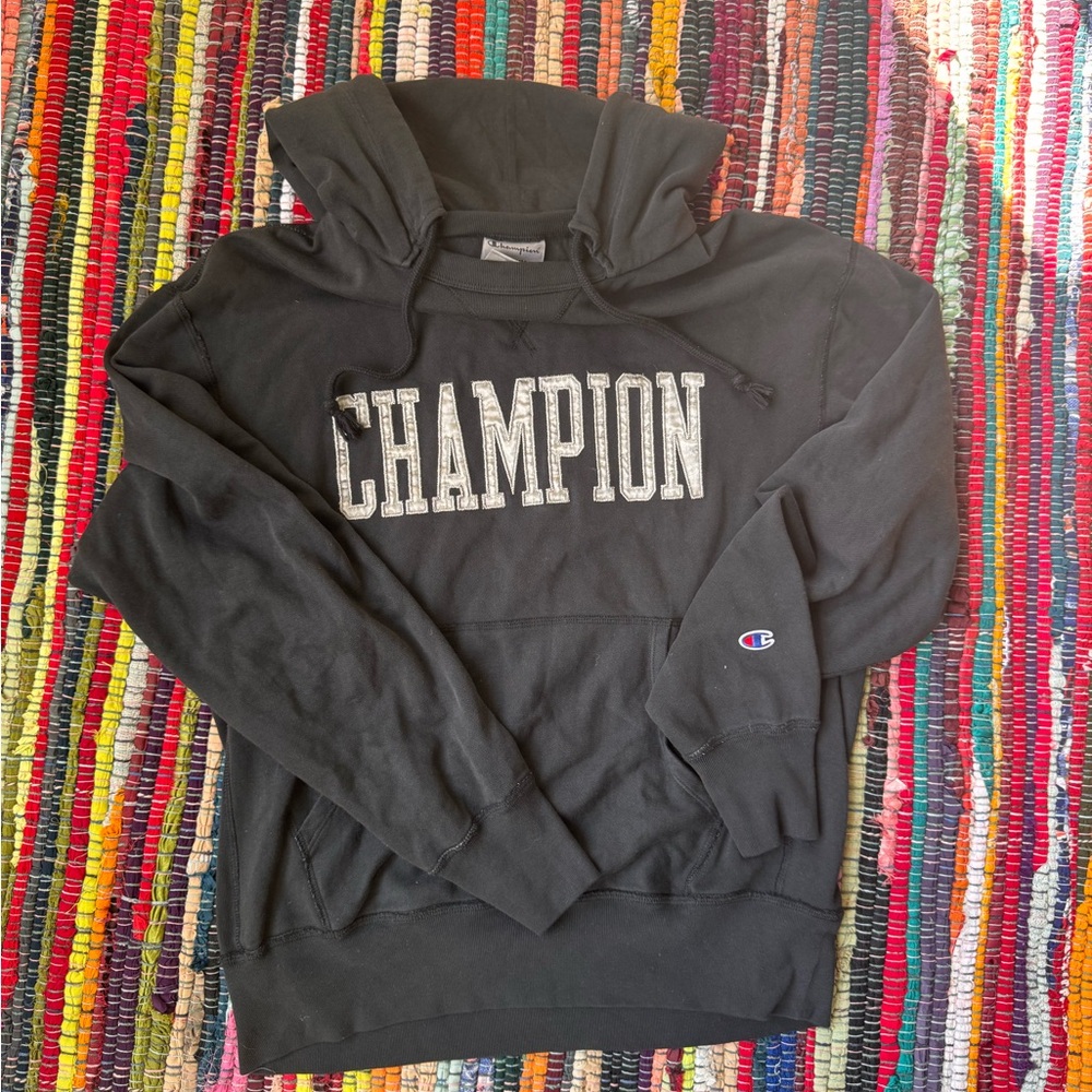 Champion Black Hoodie for Men
